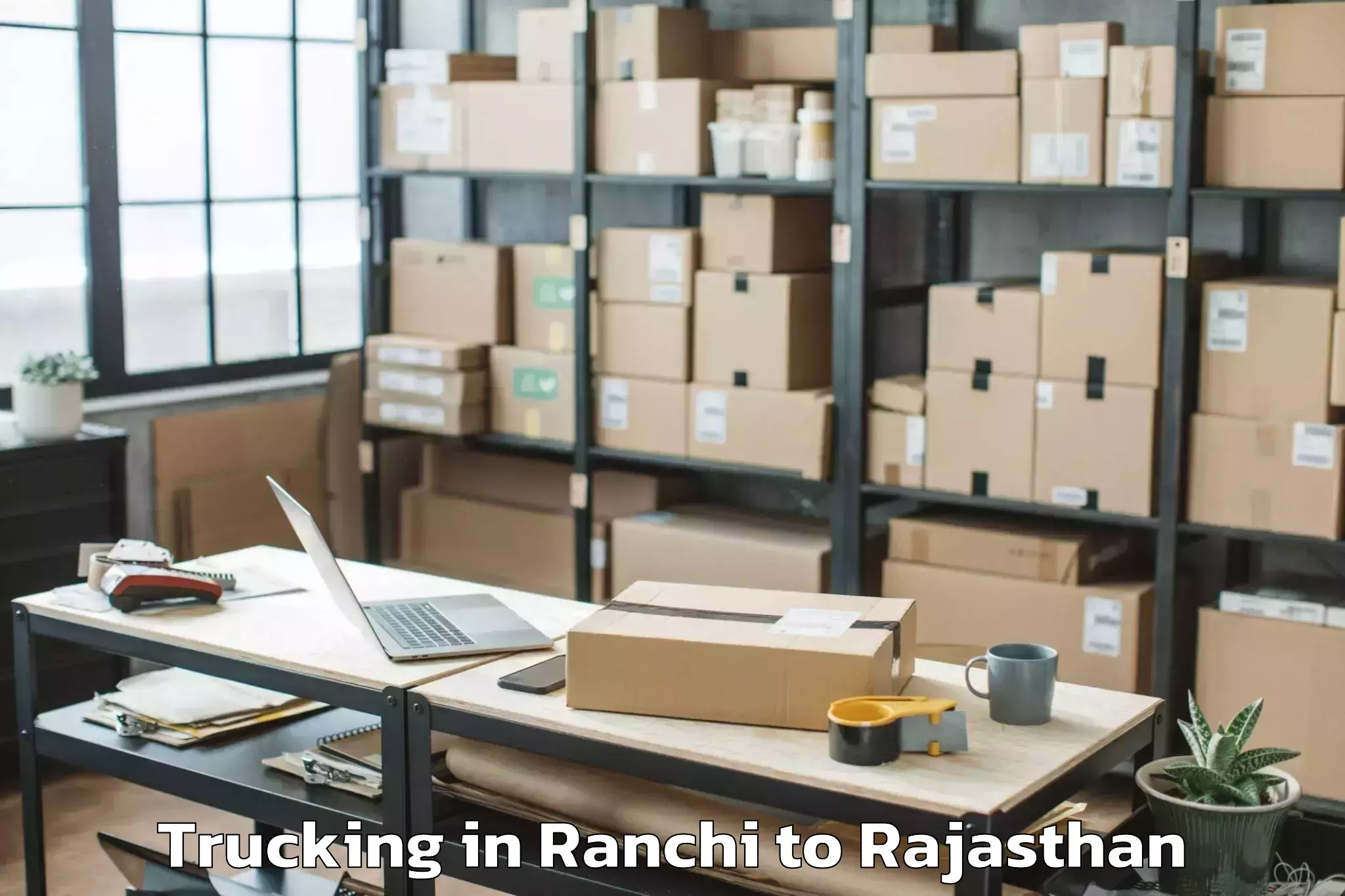 Reliable Ranchi to Bhilwara Trucking